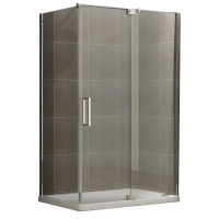 Душова кабіна SR-SC02-TR-01/120x90x200/без піддону/прозоре скло/Easy Clean/8мм/CHROME (KR5354)